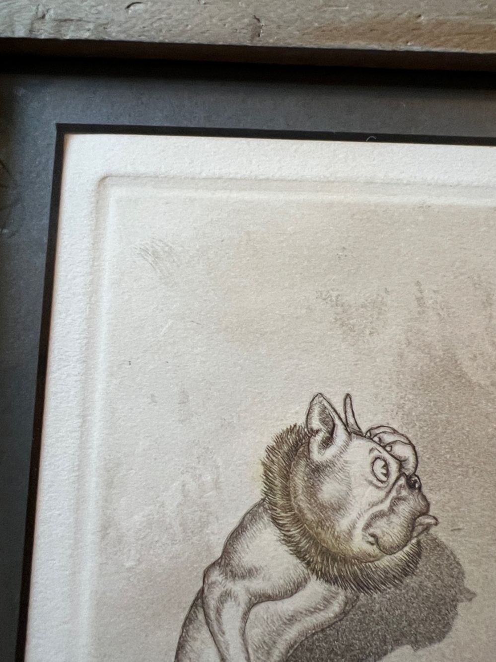 Boris O Klein (1893-1985) - "Dirty Dogs of Paris" framed signed embossed print - Picture 9 of 9